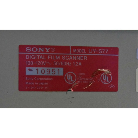 Sony UY-S77 Digital Film Scanner SCSI w/ Film Carrier, AHA-2940 Card & Cable