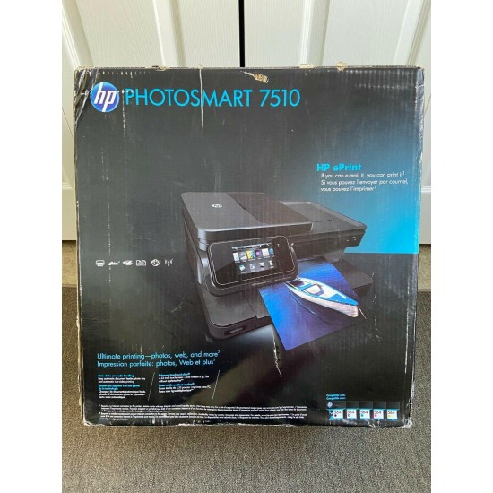 New (Open Box) HP Photosmart 7510 All-in-One Color Inkjet Printer with eFax