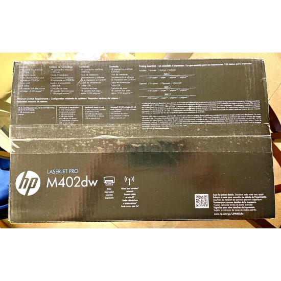 HP M402DW LaserJet Pro Brand New *Sealed Double-Sided Laser Printer - No Reserve