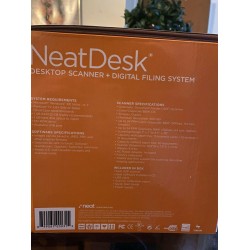 Neat Desk Pass-Through Desktop Scanner + Digital Filing System