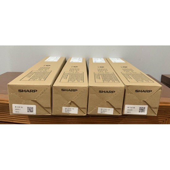 Genuine Sharp MX-61NT-BA  MX-61NT-CA  MX-61NT-YA  MX-61NT- MA Toner Set