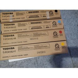 LOT of (4) Toshiba T-F415U-KCMY Toner Cartridges E-Studio 2515AC 3015AC 3515AC