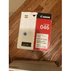 Genuine Canon 046 Toner Cartridge Set. Yellow, Magenta, Cyan (2). New & Unopened