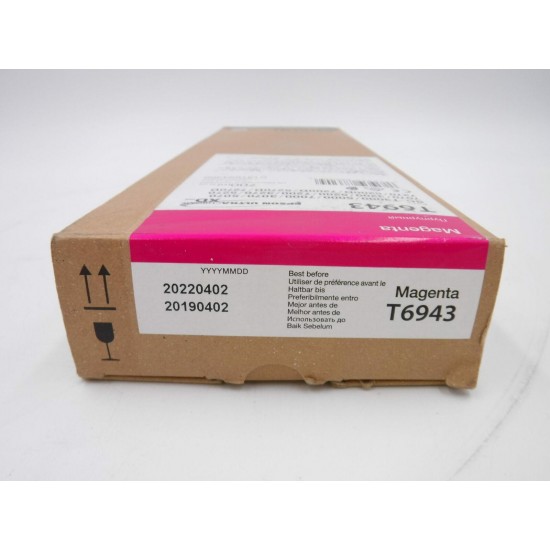 Genuine OEM Epson Ink T6943 Magenta SC-T3000 SC-T3200 SC-T5000 5200 7000 2022