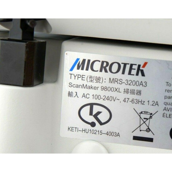 Microtek 9800XL Large Format Film Scanner +TRANSPARENCY UNIT  MRS-3200A3