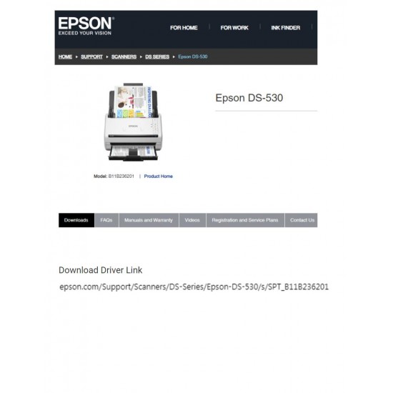 (40 SOLD) Epson DS-530 Color Duplex Document Scanner (AC+USB)