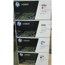 SET 4 GENUINE FACTORY SEALED HP CF460X CF461X CF462X CF463X TONERS 656X MINT