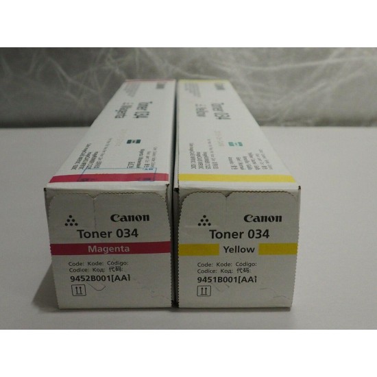 Genuine Canon 034 toner   9452B001AA 9451B001AA New Sealed