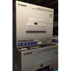 Open Box WHITE Canon Pixma MG6420 Wireless All-In-One Inkjet Photo Printer &Ink