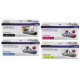 Brother TN-221BK, TN-225C, TN-225Y, TN-225M,  (4) Pack