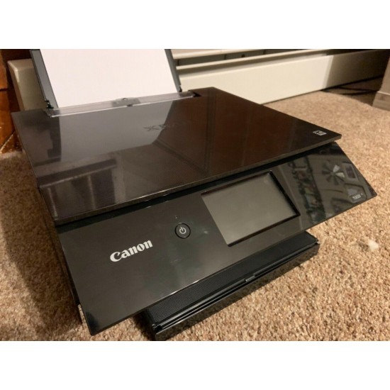 Canon Pixma TS8320 InkjetAll-In-One Printer Black, Lightly Used, sticker printer