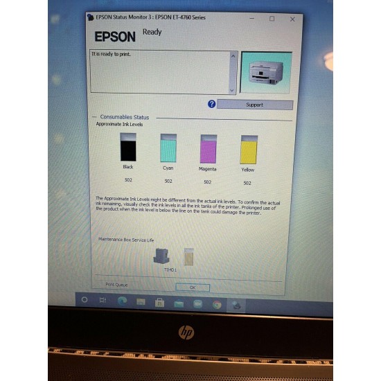 Epson EcoTank ET-4760 Special Edition All-in-One Printer Please read