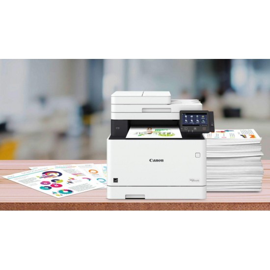 Canon - imageCLASS MF743Cdw Wireless Color All-In-One Laser Printer - White