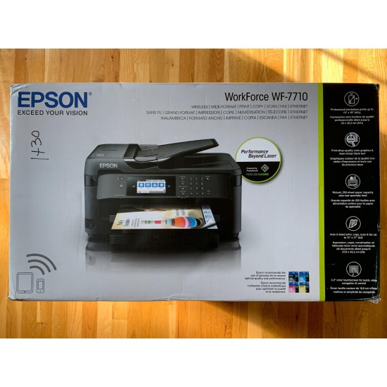 Epson WorkForce WF-7710 Wireless Wide-format Color Inkjet Multifunction Printer