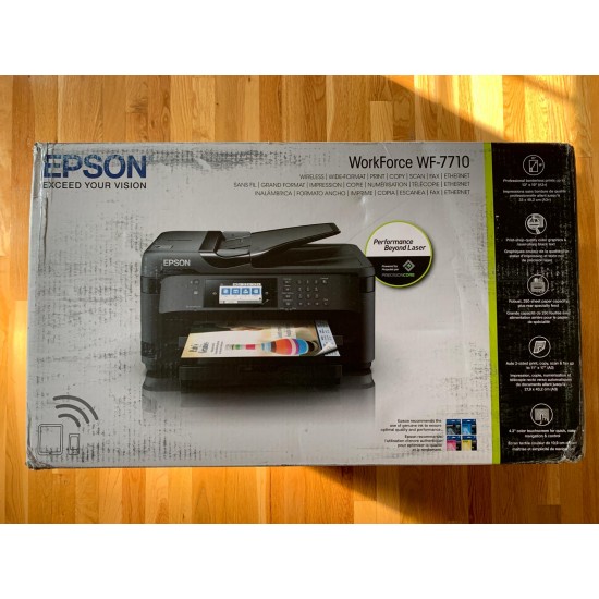 Epson WorkForce WF-7710 Wireless Wide-format Color Inkjet Multifunction Printer