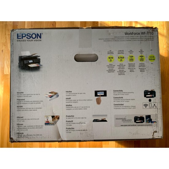 Epson WorkForce WF-7710 Wireless Wide-format Color Inkjet Multifunction Printer