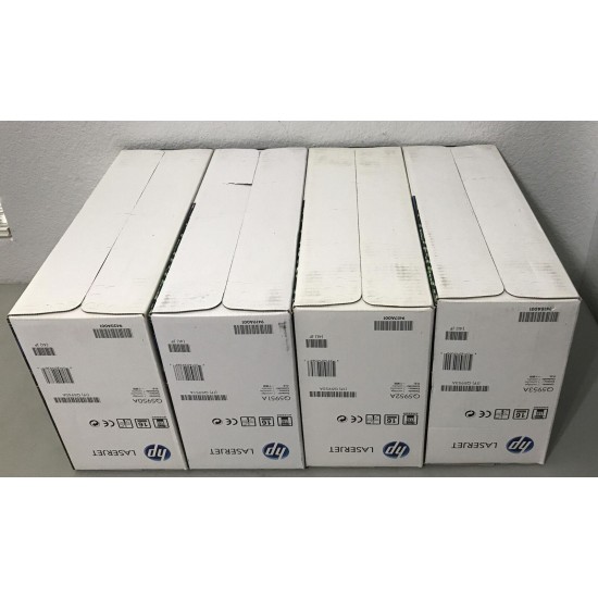 Set of 4 New Genuine HP 643A BCYM Toner Cartridges Q5950A Q5951A Q5952A Q5953A