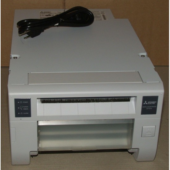 MITSUBISHI CP-D70DW Digital Printer w/ Power Cable, ribbon holder & spindles