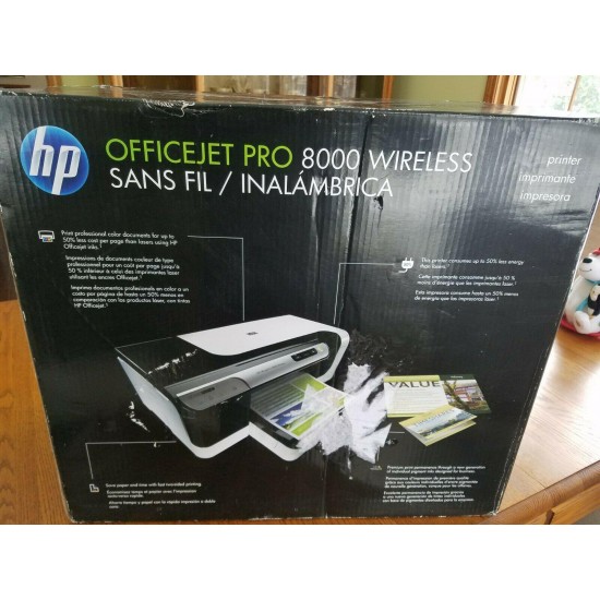 Brand New~ HP Officejet Pro 8000 Wireless Color Inkjet Printer Auto-Duplex 35ppm