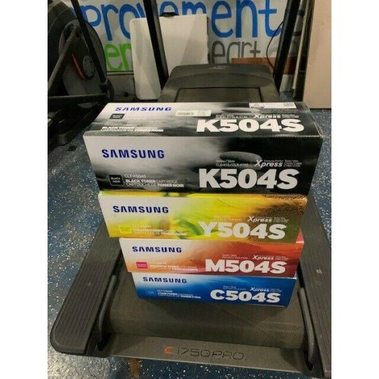 4 New Genuine Samsung K504S Toners BCMY factory sealed Full set