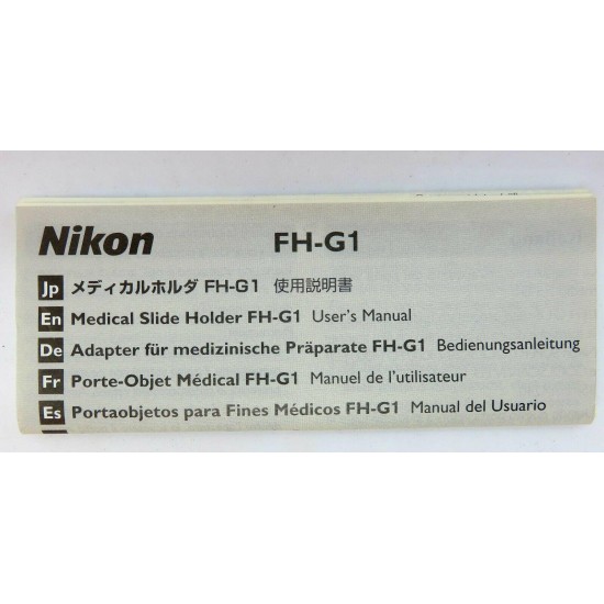 New FH-G1 Medical Slide Holder for Nikon Coolscan ED III IV V LS-50 4000 5000