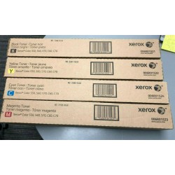 Genuine Xerox 550 560 570 C60 C70 Toner Cartridge Set C,M,Y,K Genuine Sealed