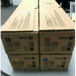 Genuine Xerox 550 560 570 C60 C70 Toner Cartridge Set C,M,Y,K Genuine Sealed