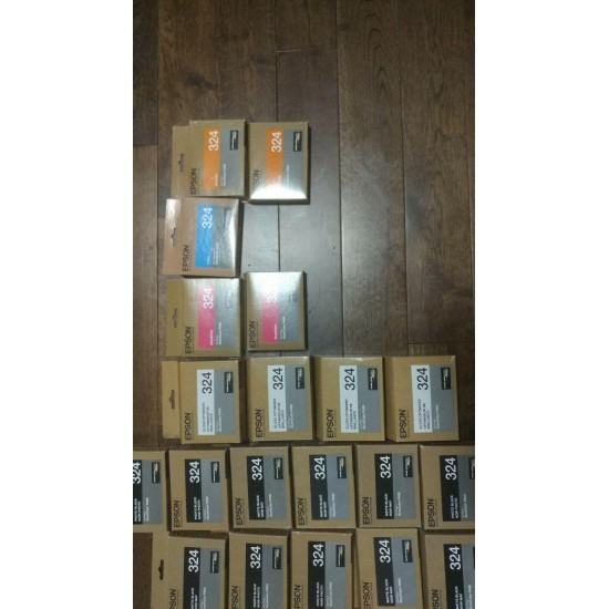 Bulksell! 27 Epson T324 and T760 series cartridges. See pictures and description