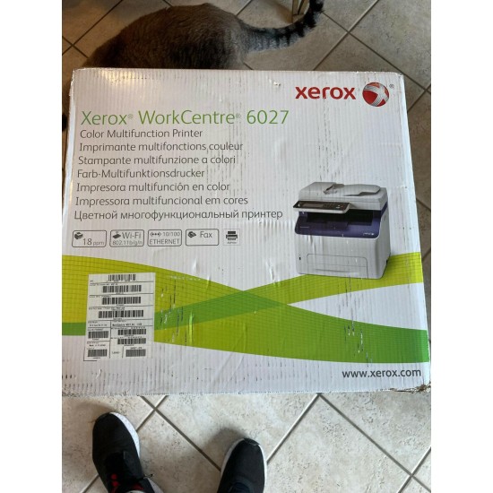 Xerox Color Laser Printer Scanner MFP 6027/NI Wireless Copier WiFi Network USB