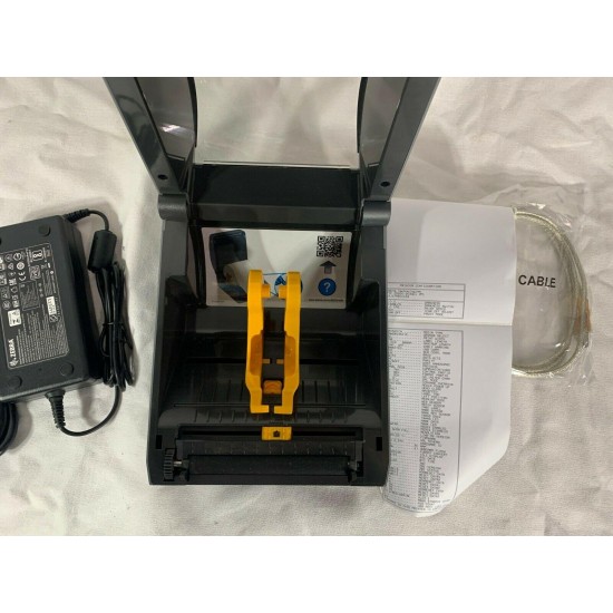 Zebra ZD620 Thermal Printer with WiFi Bluetooth Ethernet USB Direct AC Adapter!