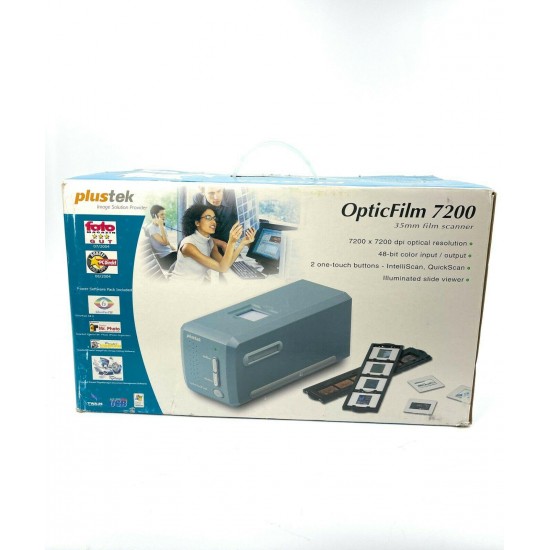 Plustek OpticFilm 7200 Photo, Slide & Film Scanner with Software