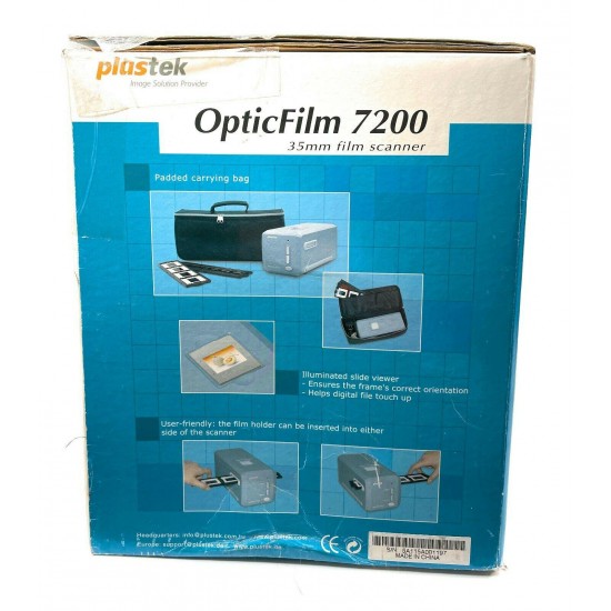 Plustek OpticFilm 7200 Photo, Slide & Film Scanner with Software