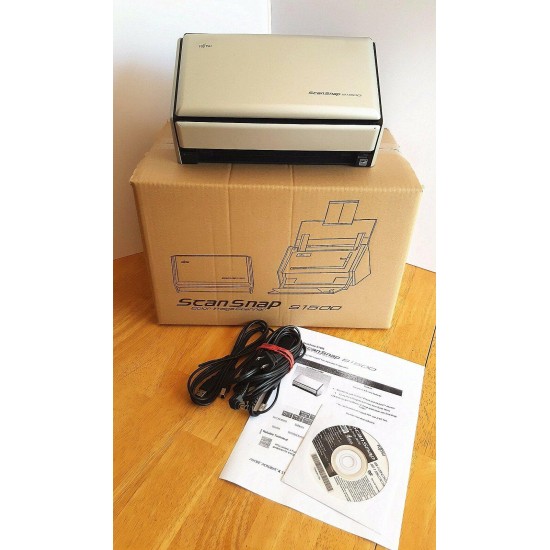 (over 700 sold)Full Package Fujitsu ScanSnap S1500  Scanner w/ AC Adapter+USB+CD