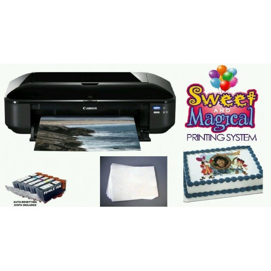 CANON WIDE FORMAT XTRA LARGE EDIBLE  PRINTER ,INK & 6 Edible Sheets of Paper