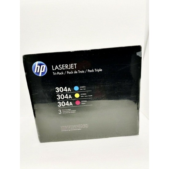 HP 304A 3-pack Cyan/Magenta/Yellow Cartidges