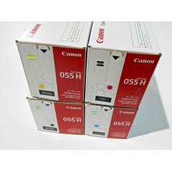 OEM Canon ImageClass Printer CRG 055H HIGH YIELD Toner Cartridge Set - CMYK