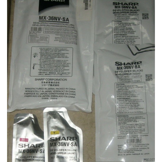 Sharp Genuine New  MX36NT Toners and Developers, Fuser parts