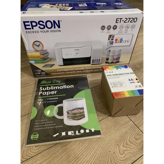 Epson ET-2720 Sublimation Ink Bundle Sublimation Printer / Paper / Ink