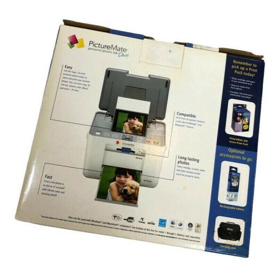 Epson PictureMate Personal Photo Lab DASH PM 260 Printer Portable C11C694201 NEW