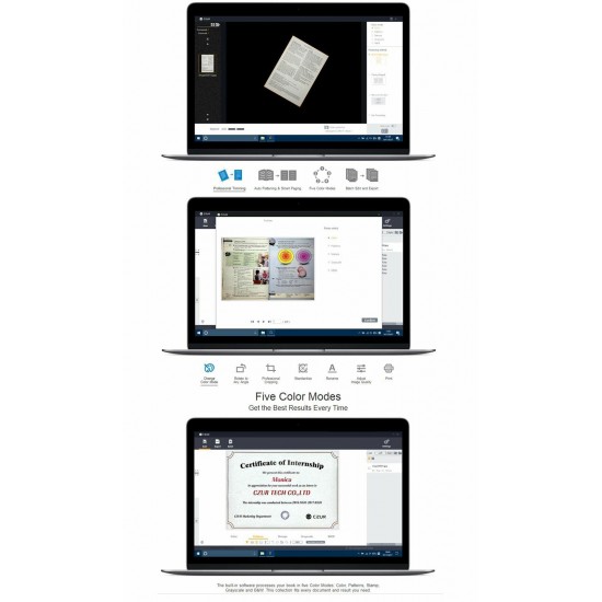 CZUR ET16 Plus Book & Document Scanners W/ Smart OCR for Mac and Windows