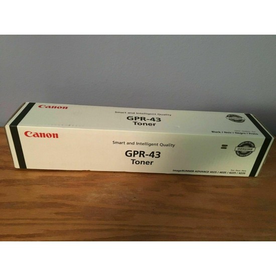 1 Case of 4 Genuine OEM Canon GPR-43 4792B003 Black Toner Cartridge