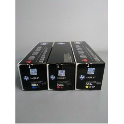 HP 305A CE411A, CE413A, CE412A C/M/Y Toner Cartridges LaserJet Pro 300 Color MFP