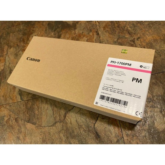 Genuine Canon OEM PFI-1700PM Photo Magenta Ink Imageprograf PRO 2000 4000 6000