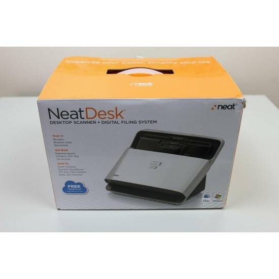 New NeatDesk Desktop Scanner + Digital Filing System for Mac/PC ND-1000 Red