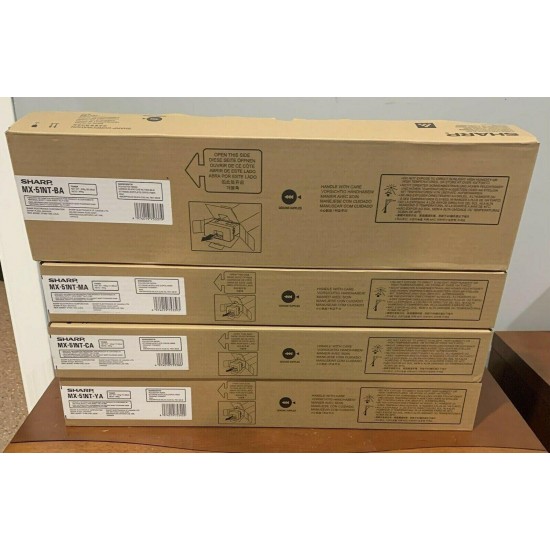 Sharp Genuine OEM Toner Set MX-51NT - CMYK