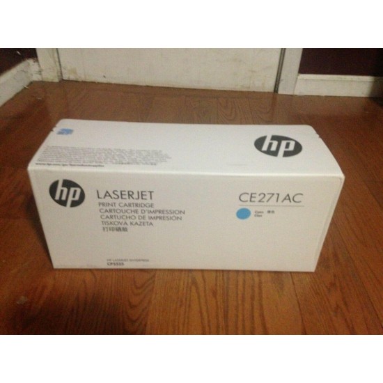 Genuine HP 650A LaserJet Cyan Toner Cartridge CE271A  =  CE271AC White Box