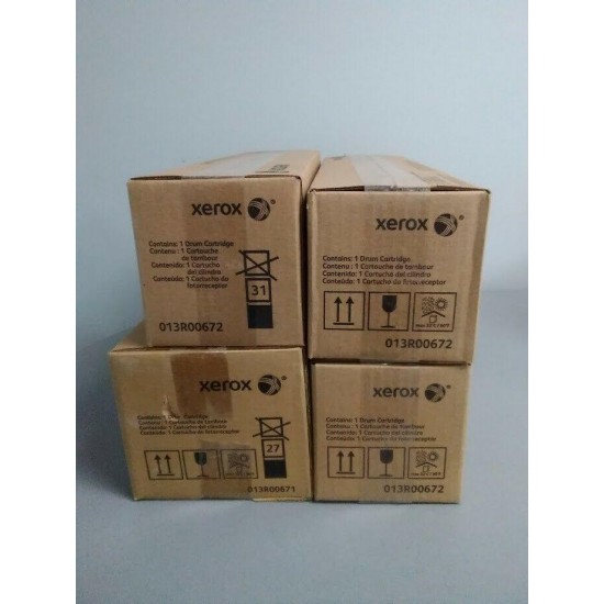 Xerox 013R00672, 013R00671  Drum Unit For xerox color C75 press J75 Lot OF 4