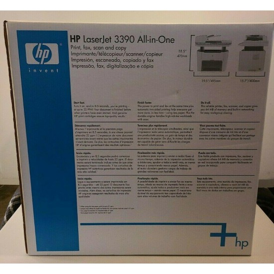 HP Laserjet 3390 All In One Printer Q6500A - New & Sealed