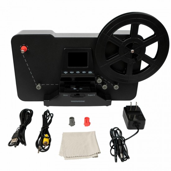 Magnasonic Super 8/8mm Film Scanner, Converts Film into Digital Video (FS81)