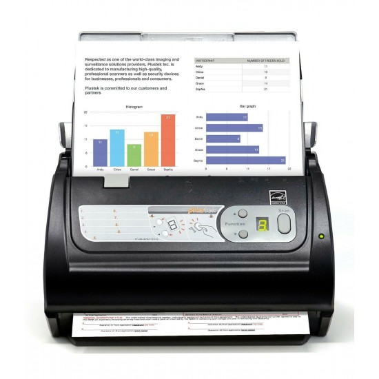 Plustek PS188 High Speed Document , 30 page per minute with 50 page Paper Feeder